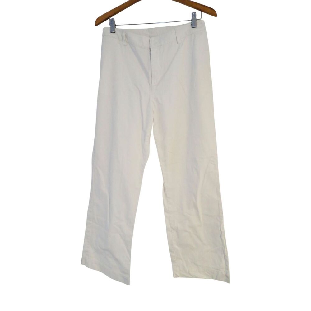VTG Ralph Lauren LRL Polo Pants 10P 10 Petite White Classic Chino Straight Leg
